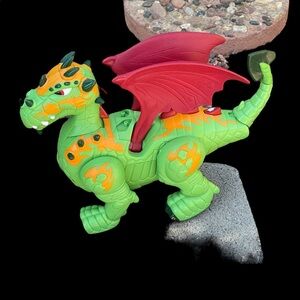 FISHER PRICE IMAGINEXT GREEN DRAGON RED WINGS